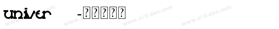 univer BQ字体转换